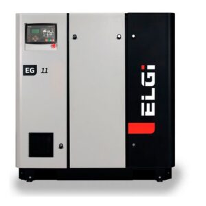 Kleiner und ökologischer Schraubenompressor ELGi- EG11 – 7 bar Baumaschinen kompresory, spalinowe, śrubowe, sprężarki, powietrza, generatory prądu, dezynfekcja ozonem
