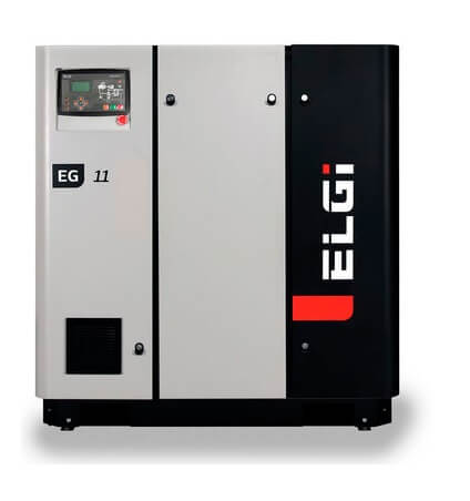 Compact screw compressor ELGi- EG11 – 7 bar Electric Stationary Compressors kompresory, spalinowe, śrubowe, sprężarki, powietrza, generatory prądu, dezynfekcja ozonem