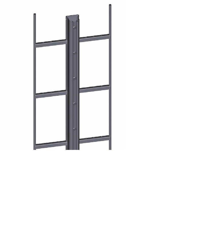 Ladder with frame – Turvatikas – PTBJ Safety ladder systems kompresory, spalinowe, śrubowe, sprężarki, powietrza, generatory prądu, dezynfekcja ozonem