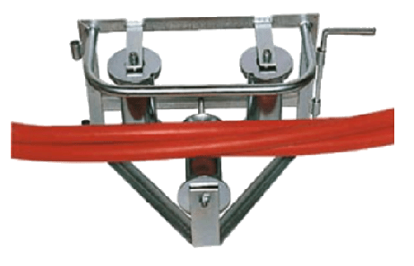Galvanized corner cable roller – C109.B – on frame Cable laying roller kompresory, spalinowe, śrubowe, sprężarki, powietrza, generatory prądu, dezynfekcja ozonem