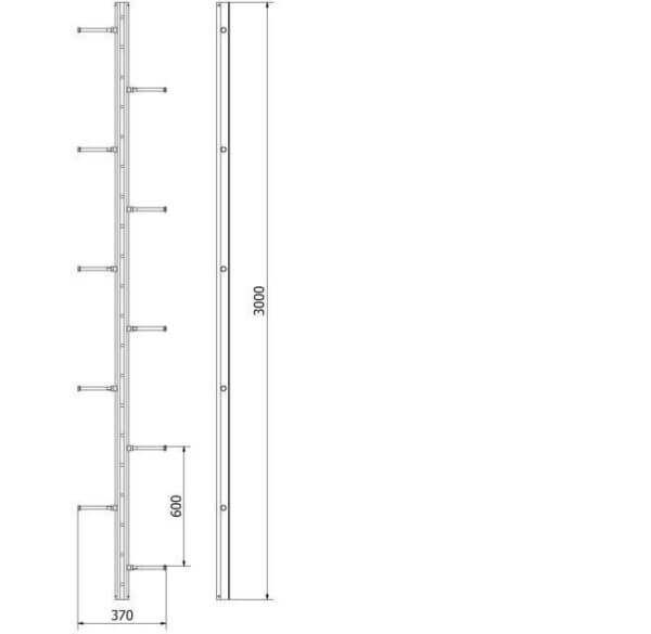 Leiter mit abnehmbaren Stufen-Turvatikas – TBA-1 Baumaschinen kompresory, spalinowe, śrubowe, sprężarki, powietrza, generatory prądu, dezynfekcja ozonem