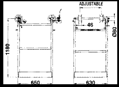 Wózek linowy na 2 przewody – C155.A.2 System asekuracyjny Maszyny do linii kablowych i technologia bezwykopowa