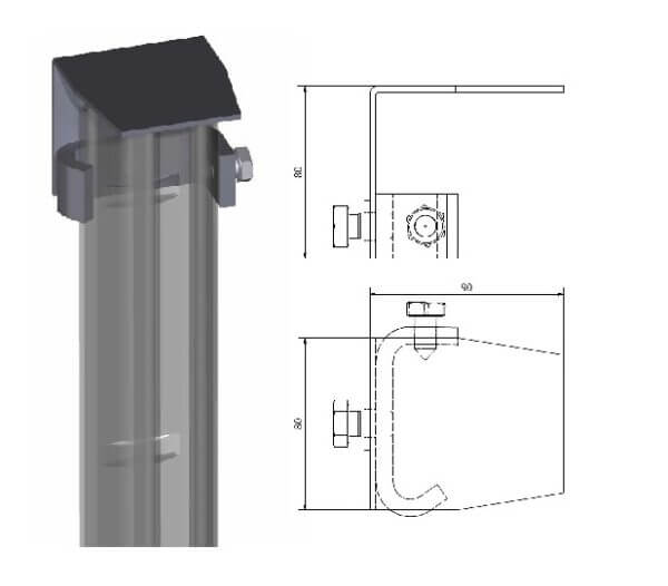 Upper cover-Turvatikas Safety ladder systems kompresory, spalinowe, śrubowe, sprężarki, powietrza, generatory prądu, dezynfekcja ozonem