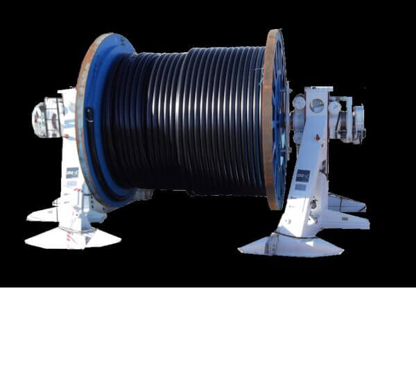 Stojak kablowy -90 Ton – F155.C.900 – max 900 kN Przyczepy i stojaki kablowe Maszyny do linii kablowych i technologia bezwykopowa