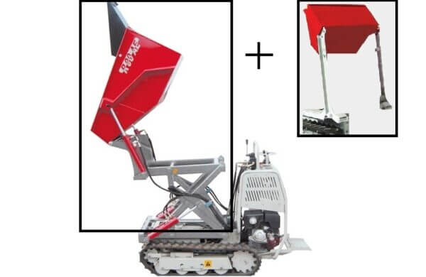 Rampicar - construction dumper with lifting and self-loading bucket - R70/R80