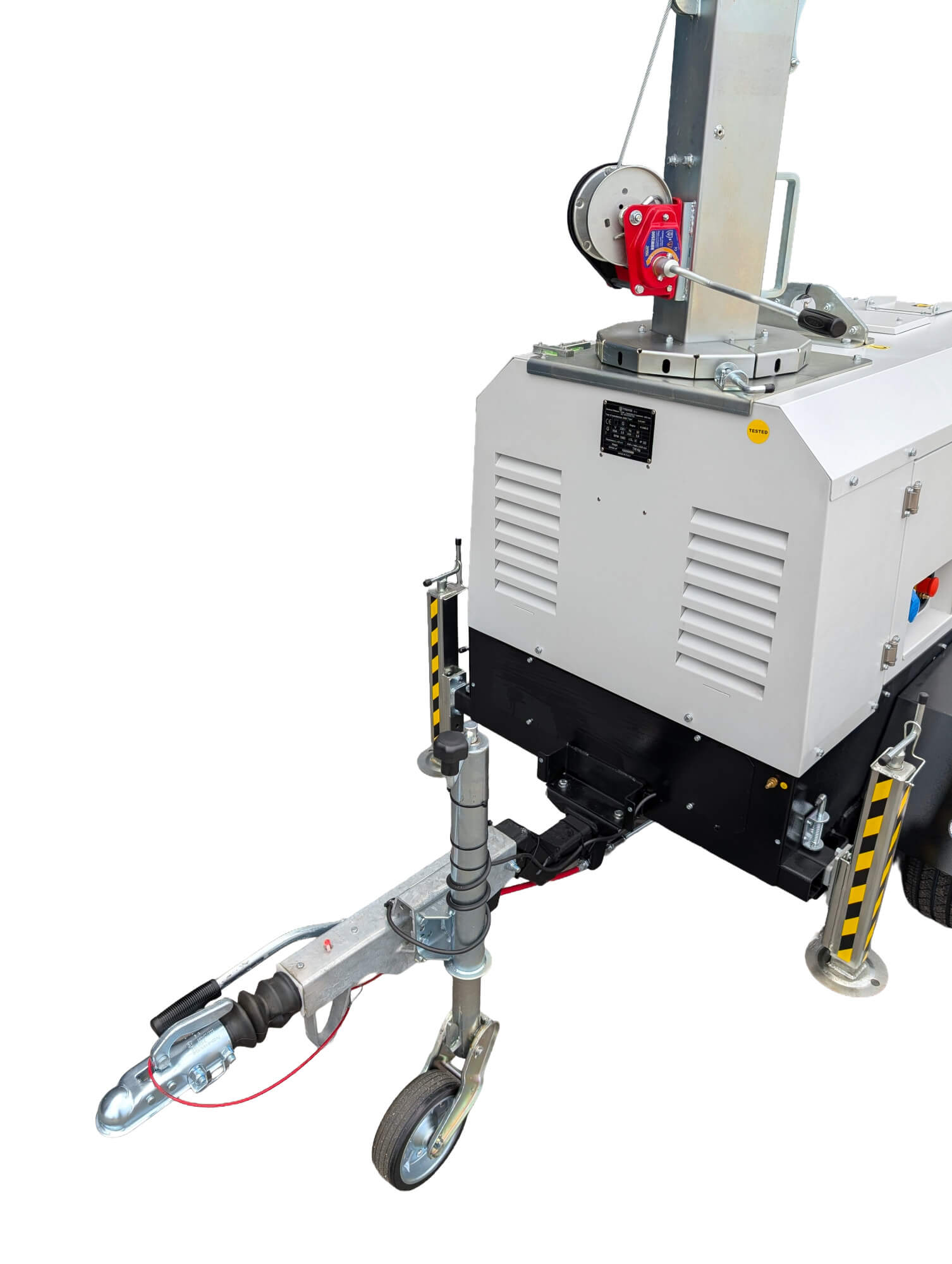 Mobile lighting tower 8 m 6x160W LED with generator TRIME X-START Lighting tower with generator kompresory, spalinowe, śrubowe, sprężarki, powietrza, generatory prądu, dezynfekcja ozonem maszt oświetleniowy mobilny LED 8.5 m agregat trime lighting tower mast lichtmast metalohalogenkowy