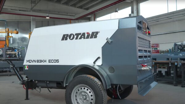 kompresor mobilny spalinowy rotair sprężarka diesel air compressor dieselkompressor luftkompressor sprężarka spalinowa mobilna